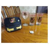 River Rats Coin, Glasses and Hat