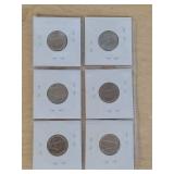 3 Cards of Jefferson Nickels