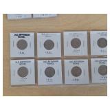 3 Cards of Jefferson Nickels
