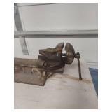 Bench Vise Mounted on Rail