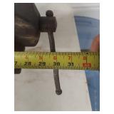 Bench Vise Mounted on Rail