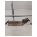 Bench Vise Mounted on Rail