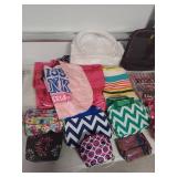 Mixed Lot of Shopping Bags, Cosmetic Bags and Totes Collection