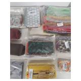 Bulk Lot of Mixed Pattern Travel Zippered Pouches and Cosmetic Bags