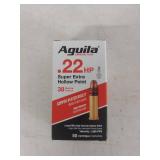 Aguila .22 HP Super Extra Ammunition - 50 Count
