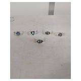 Handcrafted Abalone Inlay Silver Cuff Bracelet