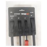 Tool Shop 4-Piece Prybar Set with Ergonomic Grips