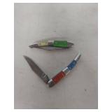 Multi-Colored Handle Folding Pocket Knives