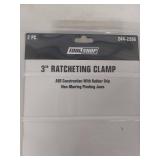 3-inch Ratcheting Clamp Set - 2 Piece