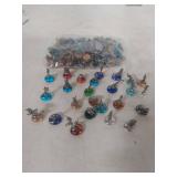Miniature Figurines on Glass Bases