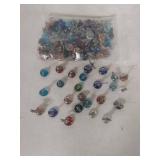 Miniature Figurines on Glass Bases