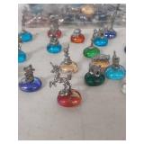 Miniature Figurines on Glass Bases