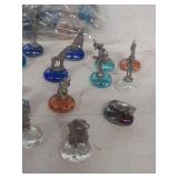 Miniature Figurines on Glass Bases