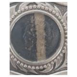 Western Style Belt Buckle with 1922 Silver Peace Dollar Coin