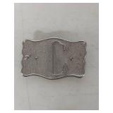 Western Style Belt Buckle with 1922 Silver Peace Dollar Coin