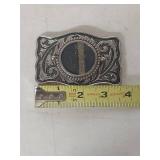 Western Style Belt Buckle with 1922 Silver Peace Dollar Coin