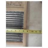 Washboard and Galvanized Bucket Set