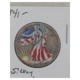 1941 Walking Liberty Silver Half Dollar - Colorized