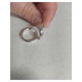 Sterling Silver Diamond Cut Hoop Earrings