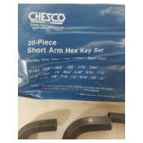 Chesco 20-Piece Short Arm Hex Key Set