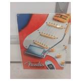 Fender Stratocaster Guitar Tin Sign