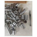 1/2" and 3/8" drive assorted sockets
