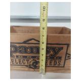 Pansy Brand Select Seeds Wooden Box