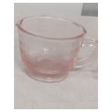 Pink Depression Glass Measuring Cup with Juicer