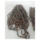 Wooden and Turquoise Beaded Strands