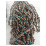 Wooden and Turquoise Beaded Strands