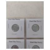 Card of 6 Steel War Penny Collection