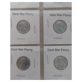 Card of 6 Steel War Penny Collection
