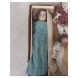 Decorative Porcelain Doll Collection - Set of 3