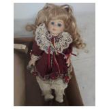 Decorative Porcelain Doll Collection - Set of 3