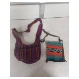 Handwoven Mexican Crossbody and Small Purse Set