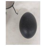 Clay Amphora with Iron Stand and Egg Shells