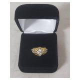 Ring with Ornate Design in Box