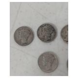 (6) Mercury Silver Dime Collection