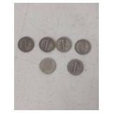 (6) Mercury Silver Dime Collection