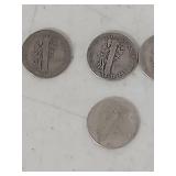 (6) Mercury Silver Dime Collection