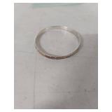 Sterling Silver Floral Engraved Bangle