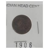 (4) 1900s Indian Head Penny Collection 1902-1907