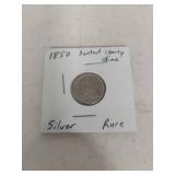 1850 Seated Liberty Silver Dime