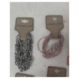 Colonial Crafts Multi-Strand Glass Bead Bracelet Collection