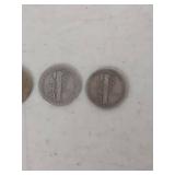 (4) Silver Dime Collection - Mercury and Roosevelt