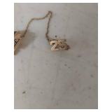 10k Gold Pin and Chain