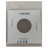 (3) Liberty Head V Nickel Collection - 1895, 1905, 1912