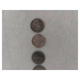 (5) Silver Dime Collection - Mercury and Roosevelt