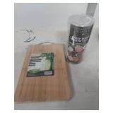 Kitchen Essentials Bundle - Bamboo Cutting Board and Prep Bowls Set