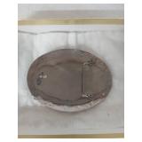 Native American Style Belt Buckle with Ike Dollar